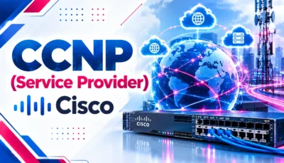 لوگو دوره CCNP Service Provider با رنگ مختلف