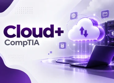 لوگو دوره +Cloud با رنگ بنفش
