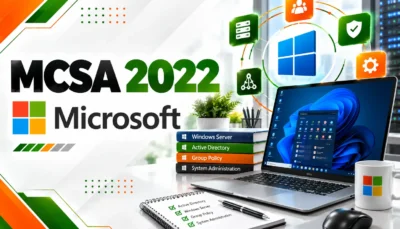 لوگو دوره MCSA با رنگ مختلف