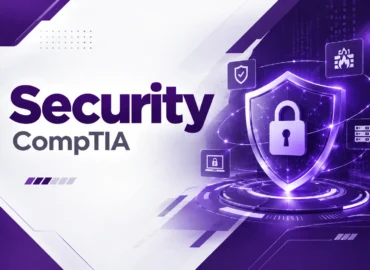لوگو دوره +Security با رنگ بنفش