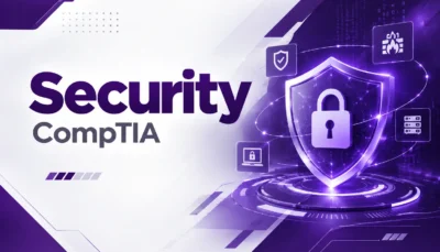لوگو دوره +Security با رنگ بنفش