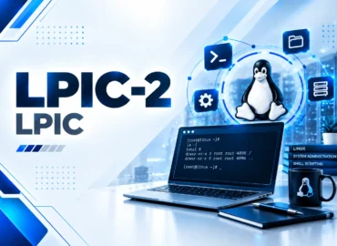 لوگو دوره LPIC-2 با رنگ بنفش