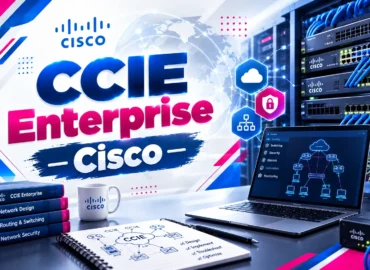 لوگو دوره CCIE با رنگ بنفش